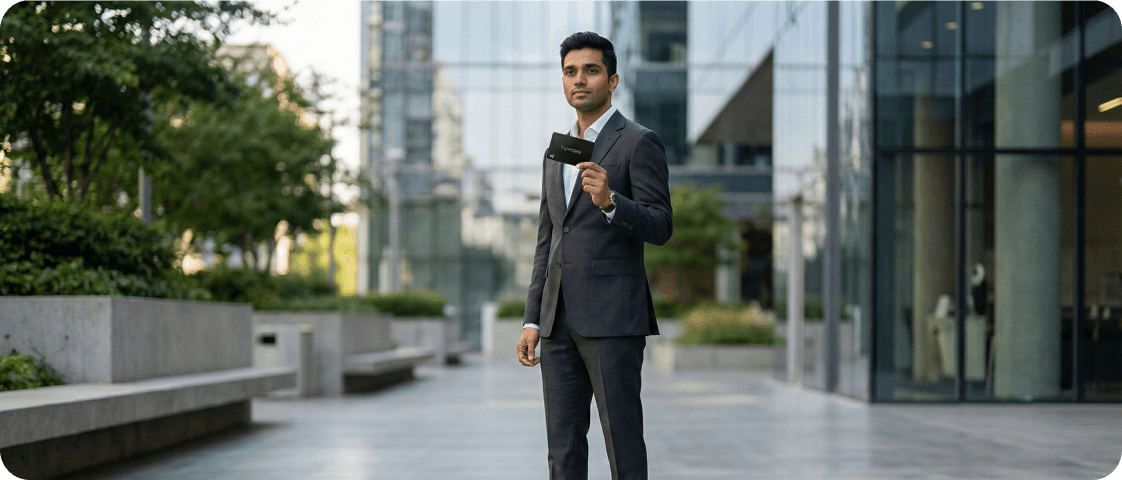 Men with tapmore card