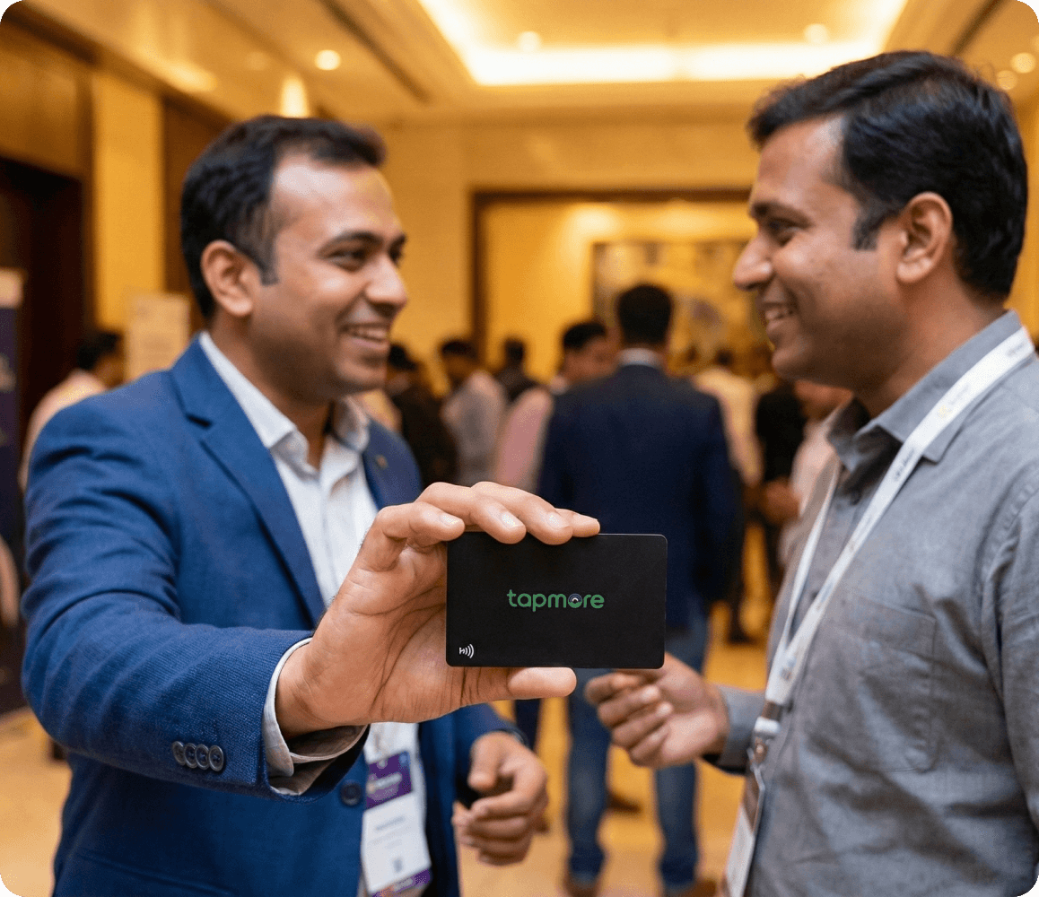 Men with tapmore card